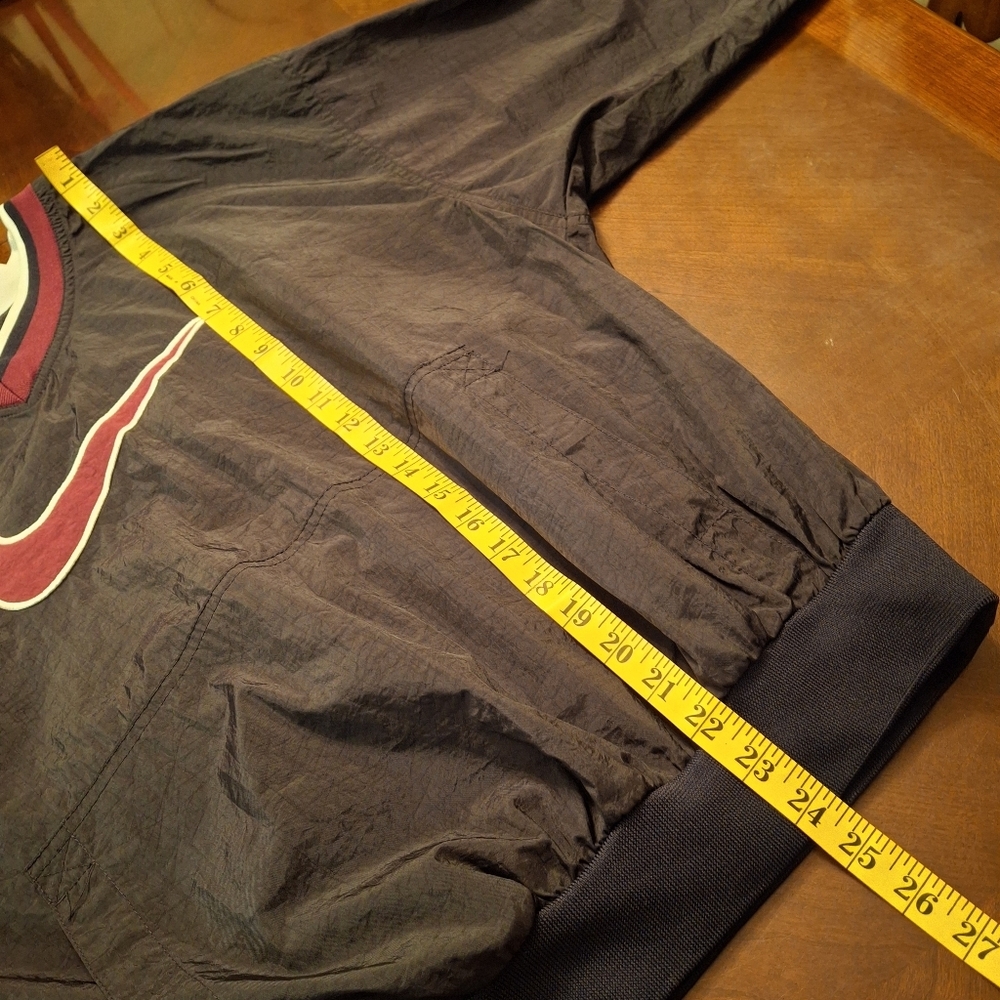 Vintage Nike Black Nylon Long Sleeve Pullover Windbreaker Top   Unisex Size XL - Picture 15 of 16